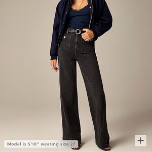 JCrew Retail Sailor denim trouser in 1996 semi-stretch size 28